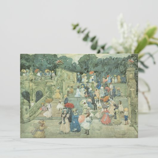 Die Mall, Central Park by Maurice Prendergast (Stehend Vorderseite)