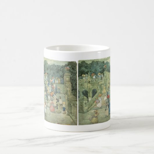Die Mall, Central Park by Maurice Prendergast Kaffeetasse (Mittel)