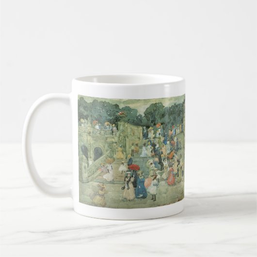 Die Mall, Central Park by Maurice Prendergast Kaffeetasse (Links)