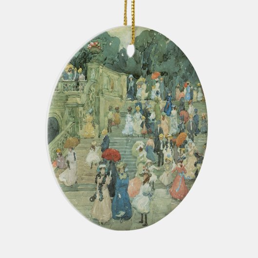 Die Mall, Central Park by Maurice Prendergast Keramik Ornament (Rechts)