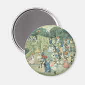 Die Mall, Central Park by Maurice Prendergast Magnet (Vorderseite/Rückseite)