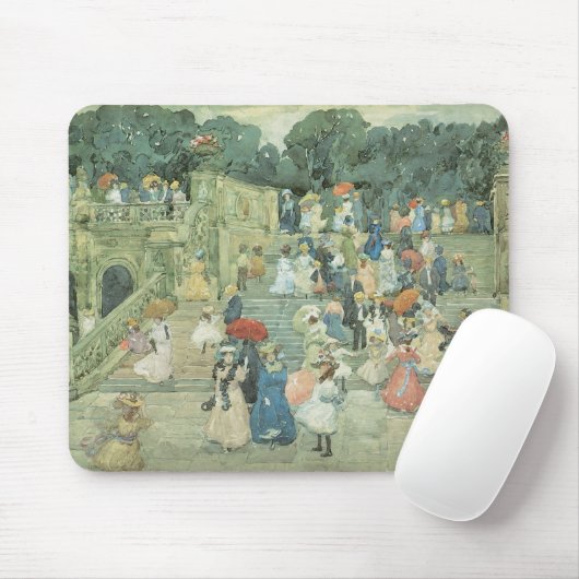 Die Mall, Central Park by Maurice Prendergast Mousepad (Mit Mouse)