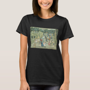 Die Mall, Central Park by Maurice Prendergast T-Shirt