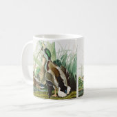 Die Mallard Duck Audubon Bird Malerei Kaffeetasse (Vorderseite Links)