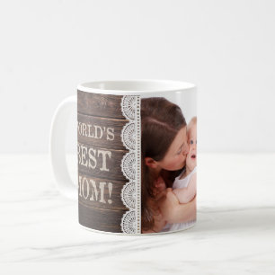 Die Mama-der Mutter der rustikale Spitze-Welt Kaffeetasse