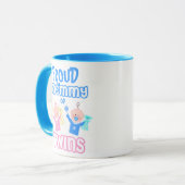 Die Mama-der Mutter des Zwillings Zwillings-Junge Tasse (Vorderseite Links)