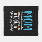 Die Mama der Mutter drehte sich um den Kopf Fleecedecke (Vorderseite (Horizontal))