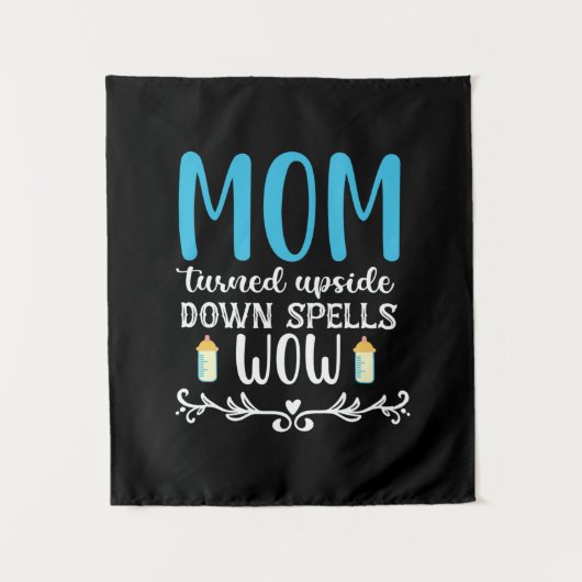 Die Mama der Mutter drehte sich um den Kopf Wandteppich (Vorderseite)