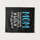 Die Mama der Mutter drehte sich um den Kopf Wandteppich (Vorderseite (Horizontal))