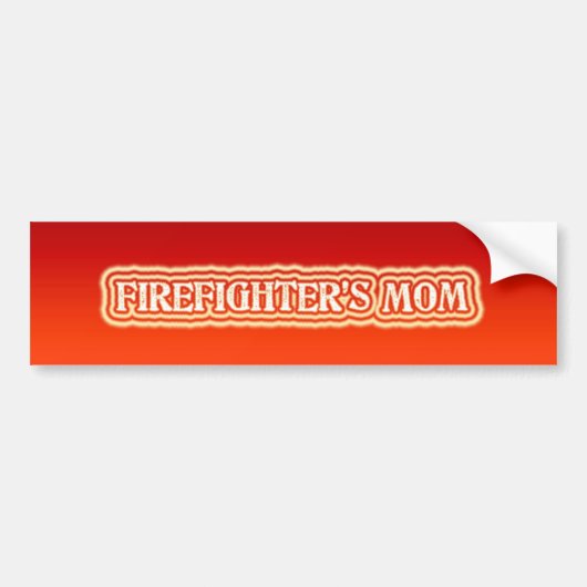 Die Mama des Feuerwehrmanns Autoaufkleber (Vorne)