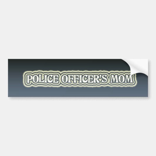 Die Mama des Polizei-Offiziers Autoaufkleber (Vorne)