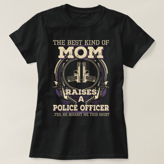Die Mama des Polizeibeamten T-Shirt (Design vorne)