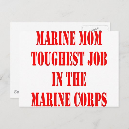 Die MAMA des USMC ist am härtesten in der Marine. Postkarte (Vorne/Hinten)