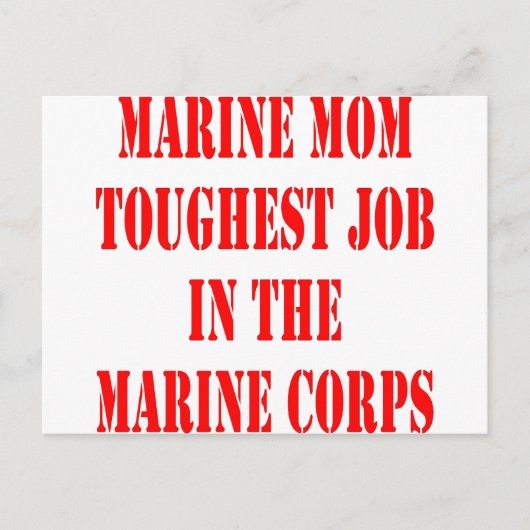 Die MAMA des USMC ist am härtesten in der Marine. Postkarte (Vorderseite)