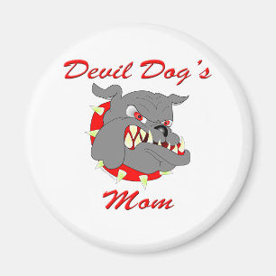 Die Mama des USMC-Teufel-Hundes Magnet