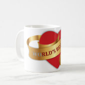 Die Mama-Goldband-Tasse der Welt beste Kaffeetasse (Vorderseite Links)