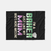 Die Mama ist sehr stolz auf ihre Qualität Fleecedecke (Vorderseite (Horizontal))