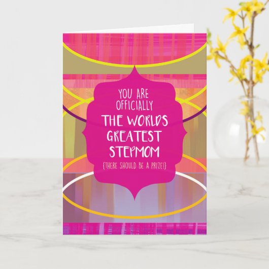 Die Mama mit dem Coolsten Schritt der Welt Karte (Gelbe Blume)