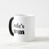 Die Mama-Schwarz-Text der Braut Verwandlungstasse (Vorderseite Links)
