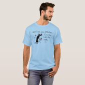 Die Mama steht vor der Tür für einen Weinpub T-Shirt (Vorne ganz)