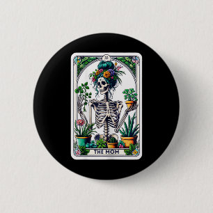 Die Mama Tarot Card Skeleton Mütter Tag Hexe Mama Button