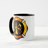 Die Mama-Tasse des Feuerwehrmanns Tasse (Vorderseite Links)