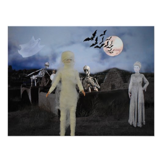 Die Mama und Freunde. Halloween Poster (Vorderseite)