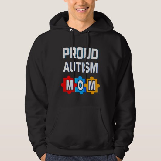 Die Mama von Proud Autismus ist unerlässlich Hoodie (Vorderseite)