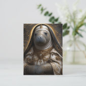 Die Manatee-Nonne Postkarte (Stehend Vorderseite)