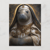 Die Manatee-Nonne Postkarte (Vorderseite)