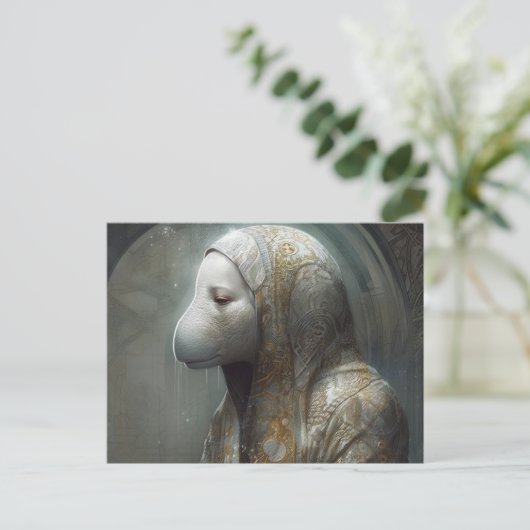 Die Manatee Nun Postkarte (Stehend Vorderseite)