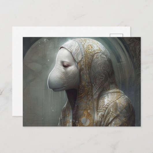 Die Manatee Nun Postkarte (Vorne/Hinten)