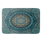 Die Mandala der gyrate psychedelic auges Badematte (Vorderseite)