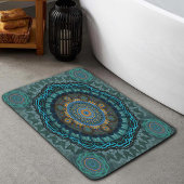 Die Mandala der gyrate psychedelic auges Badematte