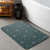 Die Mandala der gyrate psychedelic auges Badematte