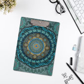 Die Mandala der gyrate psychedelic auges Klemmbrett