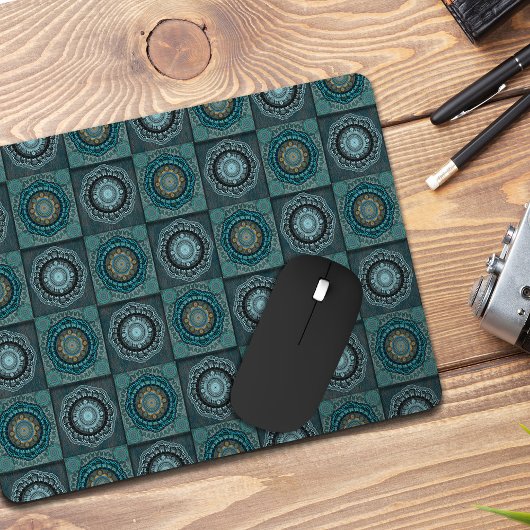 Die Mandala der gyrate psychedelic auges Mousepad