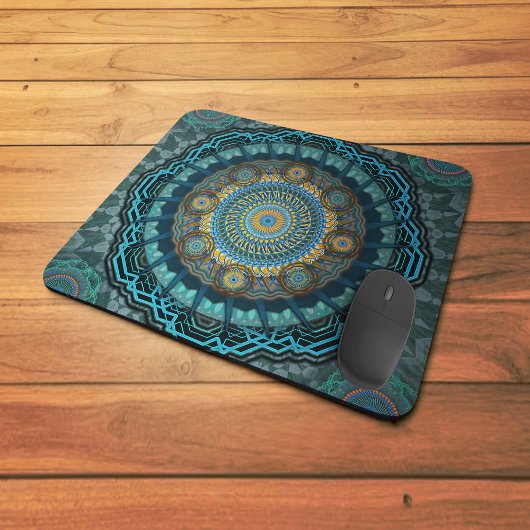 Die Mandala der gyrate psychedelic auges Mousepad