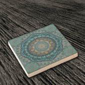 Die Mandala der gyrate psychedelic auges Steinuntersetzer