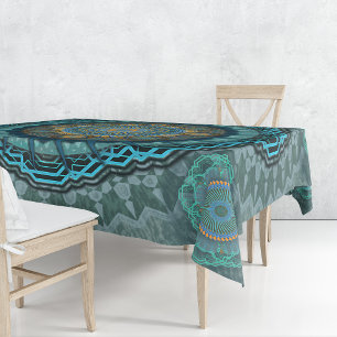 Die Mandala der gyrate psychedelic auges Tischdecke