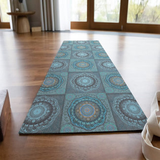 Die Mandala der gyrate psychedelic auges Yogamatte