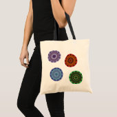Die Mandalas der Elemente auf der Verpackung Tragetasche (Vorderseite (Produkt))