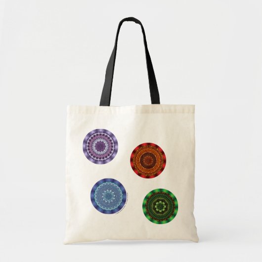 Die Mandalas der Elemente auf der Verpackung Tragetasche (Vorne)