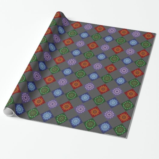 Die Mandalas der Elemente, die Papier umblättern Geschenkpapier (Ungerollt)