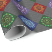 Die Mandalas der Elemente, die Papier umblättern Geschenkpapier (Rolleneckpunkt)