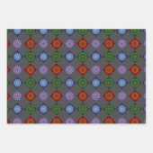 Die Mandalas, die das Papier-Set umblättern Geschenkpapier Set (Vorderseite 3)