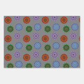 Die Mandalas, die das Papier-Set umblättern Geschenkpapier Set (Vorderseite 2)