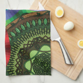 Die Mandalas geben Handtuch (Viertel Falte)