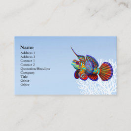 Die MandarineGoby Dragonet Fisch-Visitenkarte Visitenkarte