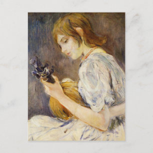 Die Mandoline von Berthe Morisot Postkarte